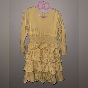 Isobella & Chloe, like new, little girls yellow dress, size 6X